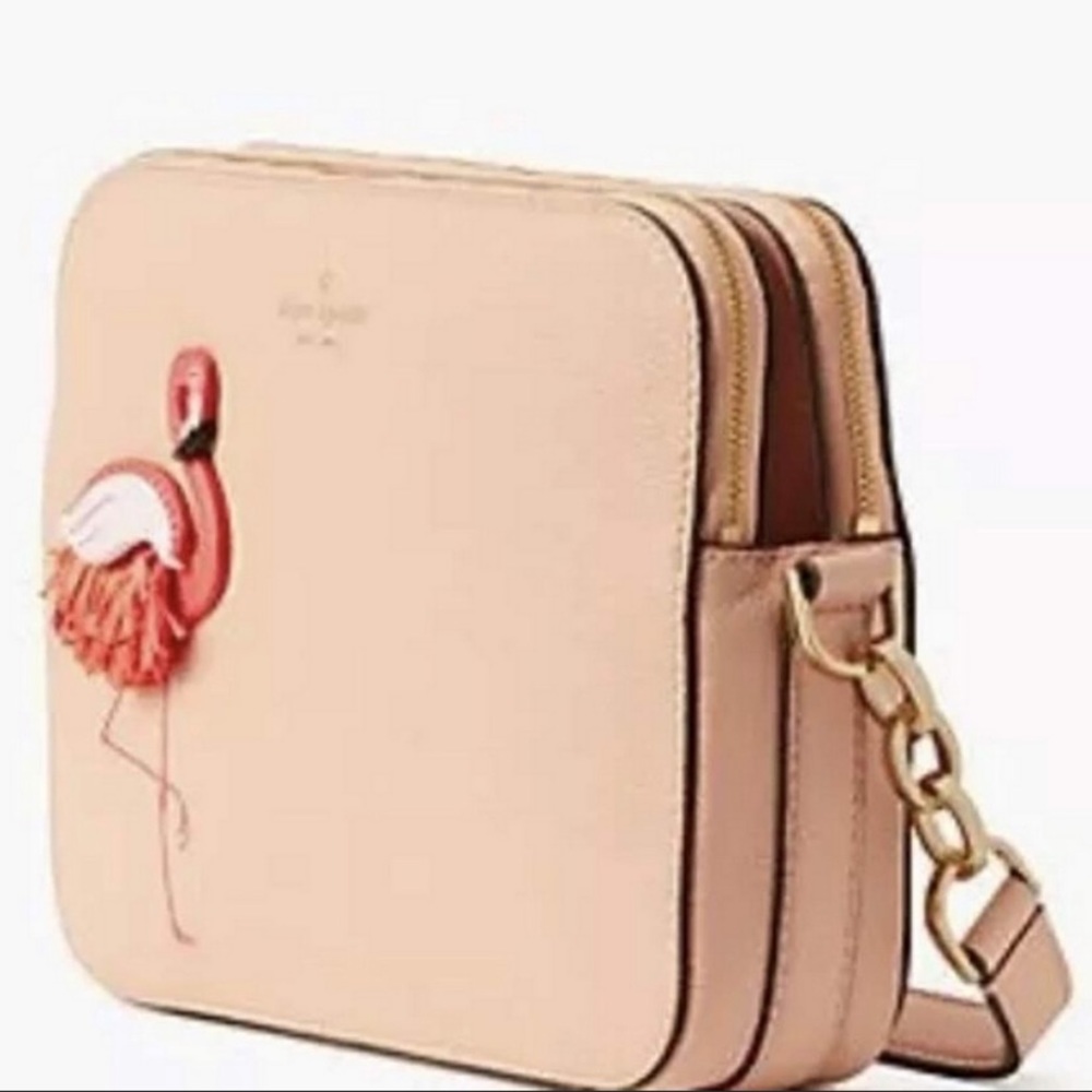 Kate Spade Flamingo by the pool crossbody bag